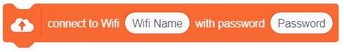 Connect to WiFi with Password block