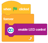 Enable LED control example stage mode