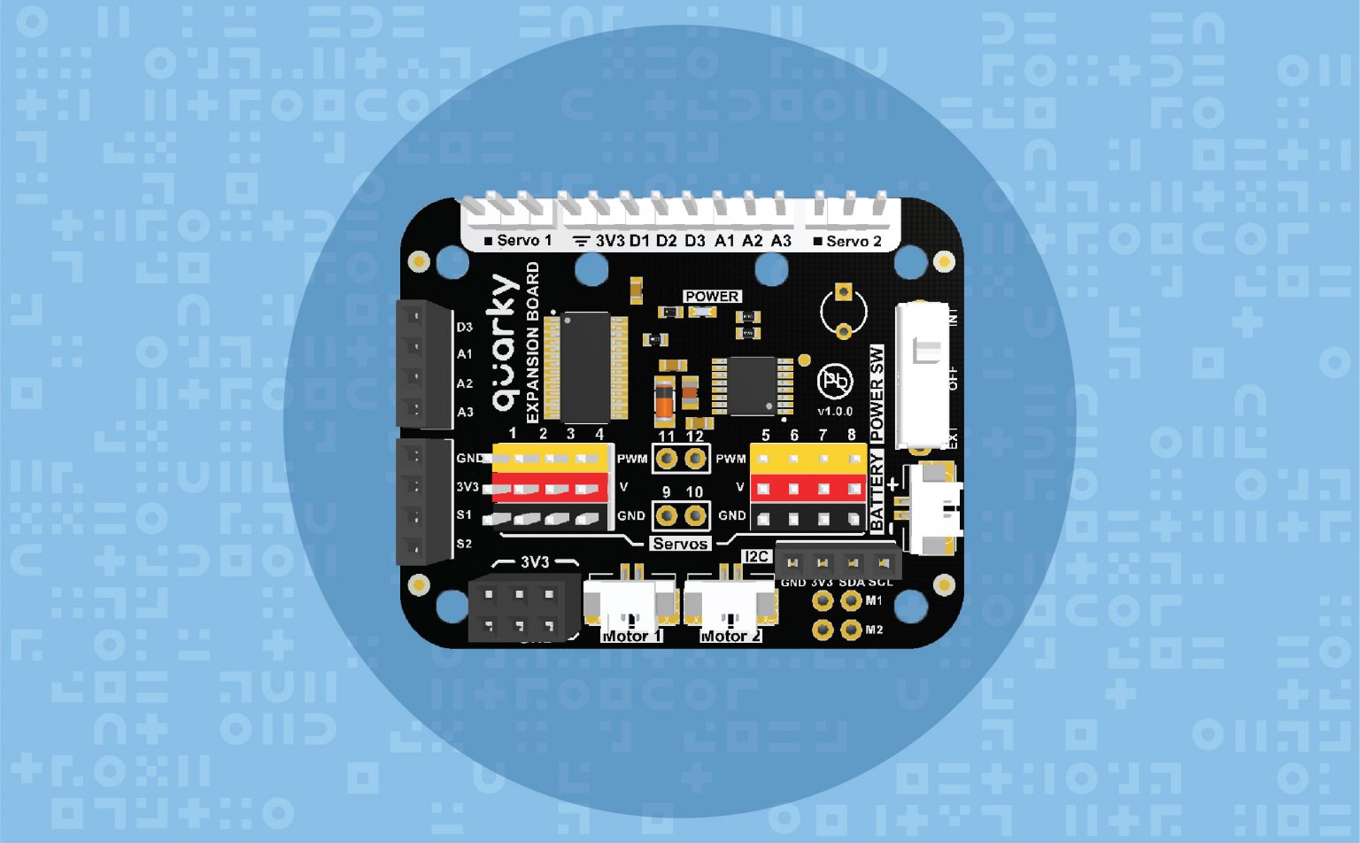 Quarky Expansion Board PictoBlox Quarky Extension