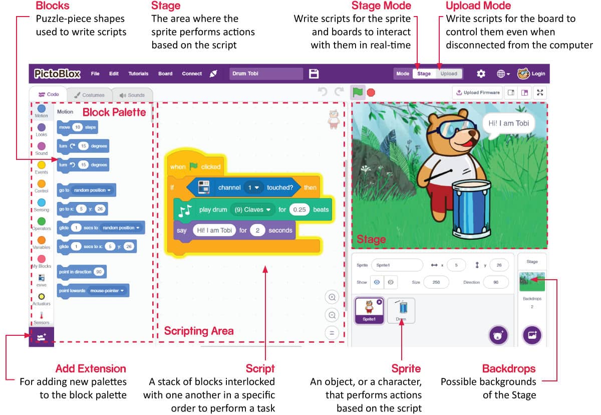 The ([v] of [sprite v]) sensing block when altered causes all scripts to  bunch together - Discuss Scratch