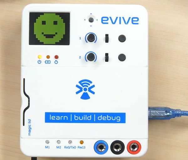 smiley on evive screen
