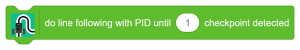 Do Line Following with PID Until Checkpoint