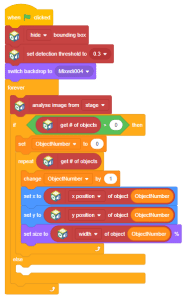 Getting Started with Object Detection (ML) in Block Coding - STEMpedia ...