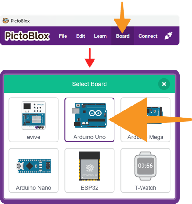 Arduino Uno Block Code Arduino Uno - Blocks, Python Functions, Projects | PictoBlox Extension