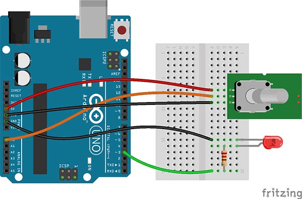 Arduino Uno Potentiometer