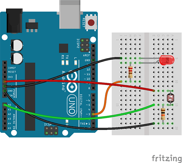 Arduino – Interfacing LDR with Arduino – KIDSHAKER