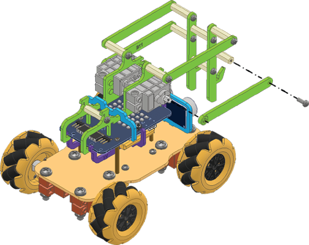 Assembling the Pick and Place Quarky Mecanum Wheel Robot