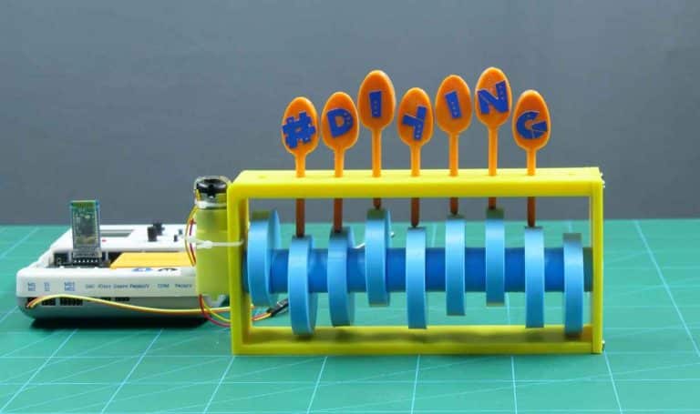DIY 3D Printed Text Display - STEMpedia Projects