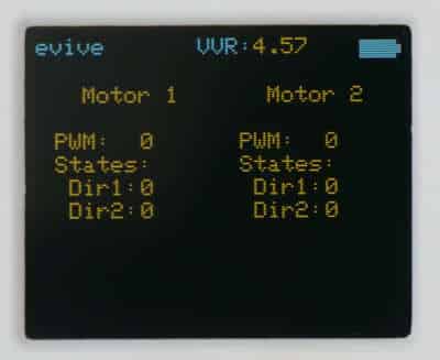 Motor Control Panel both Motors