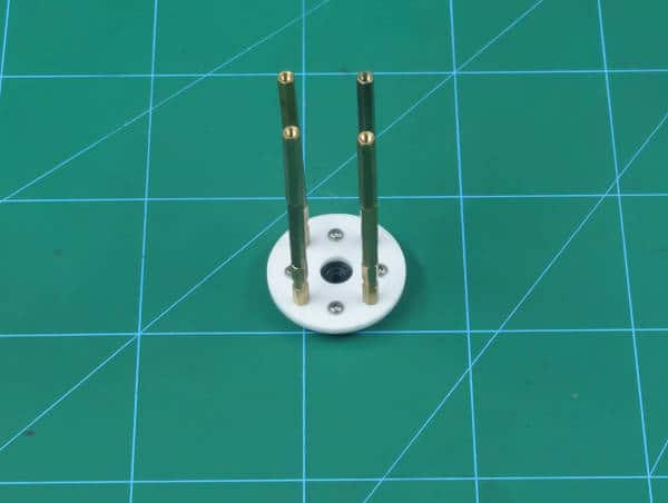 attach standoffs to the inner bearing disc
