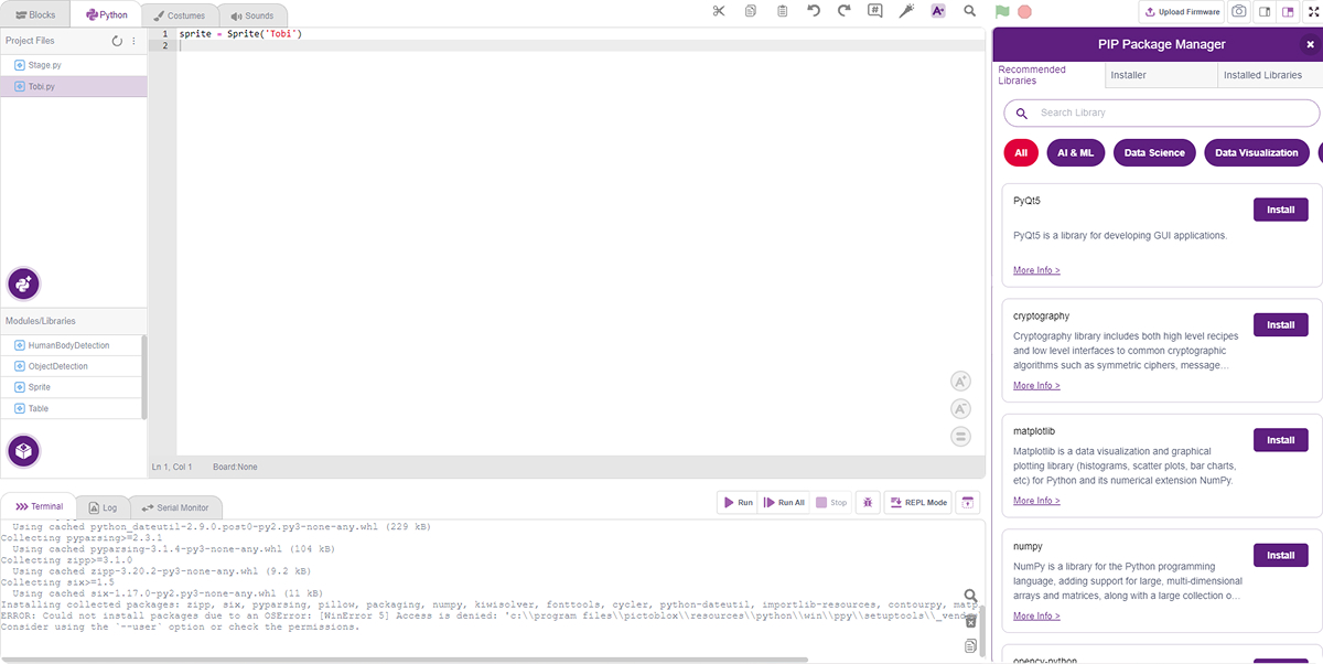 PIP install Failure