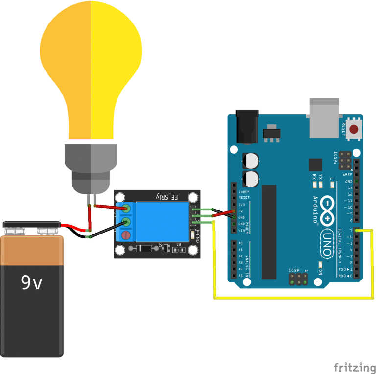 arduino relay light