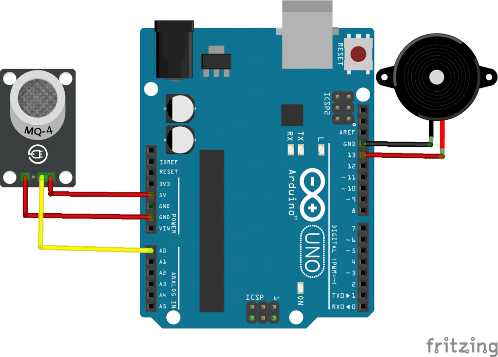 Gas Detection with MQ Sensor and Arduino - Example Project