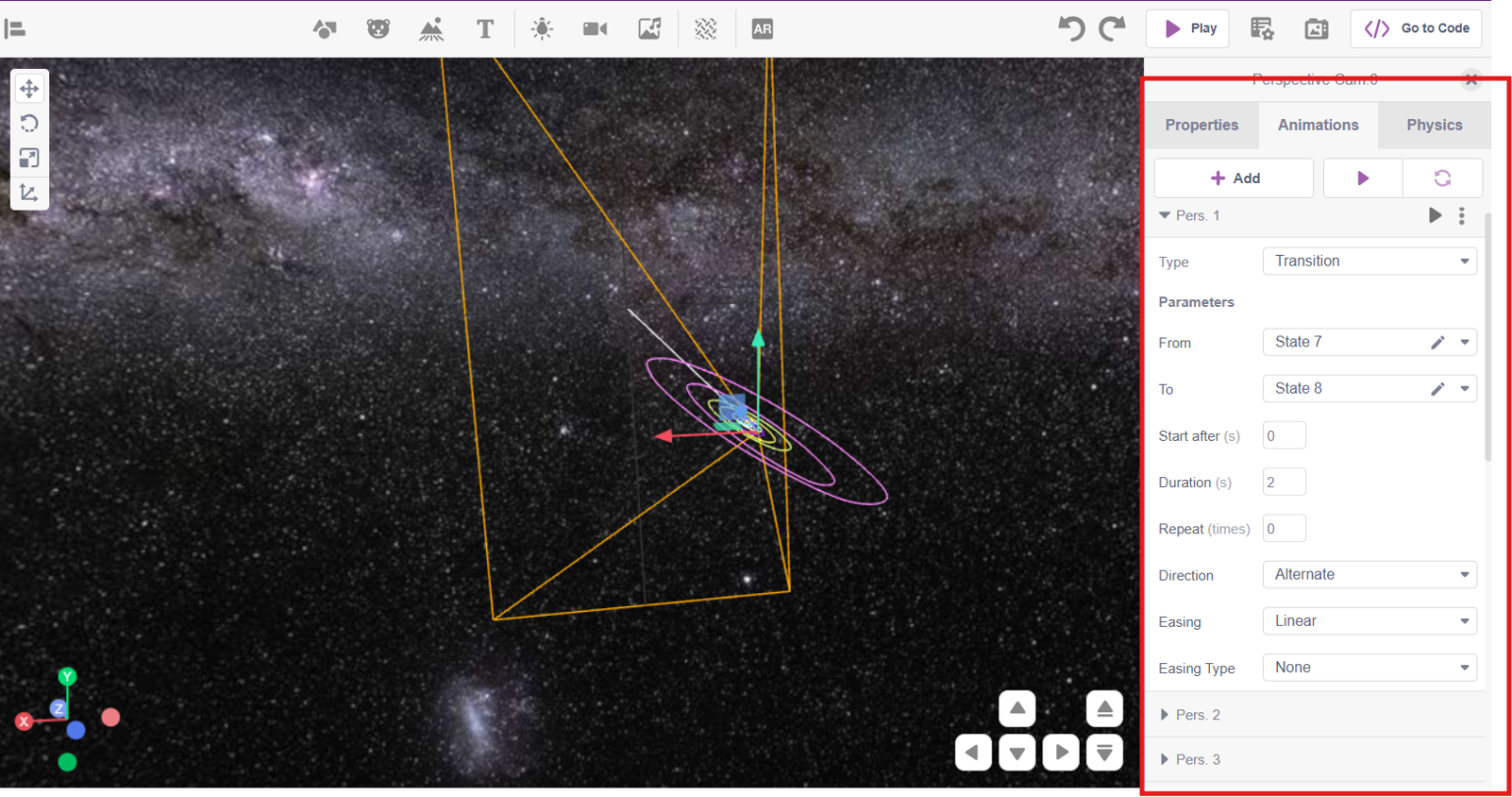 Solar System Using 3D and XR Studio - Example Project