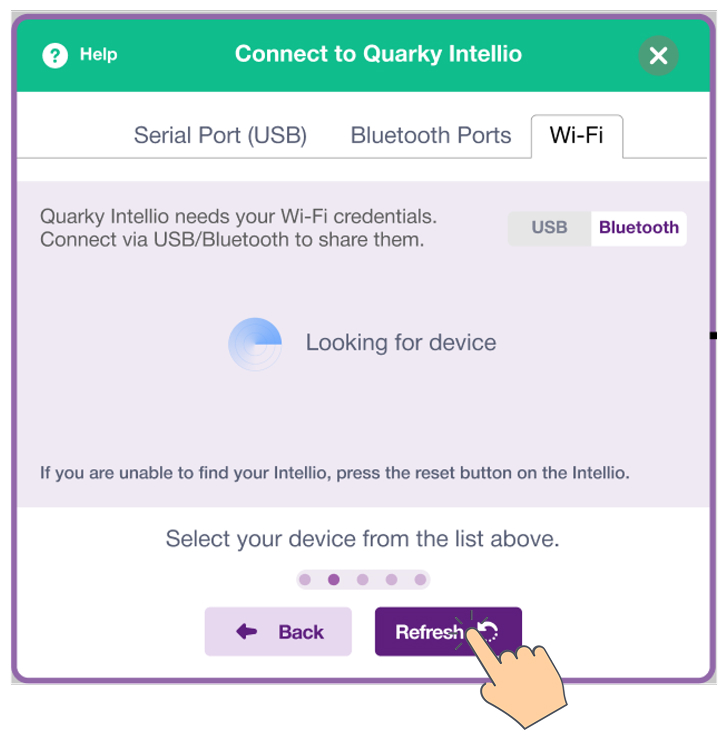 Click on Refresh to look for Intellio