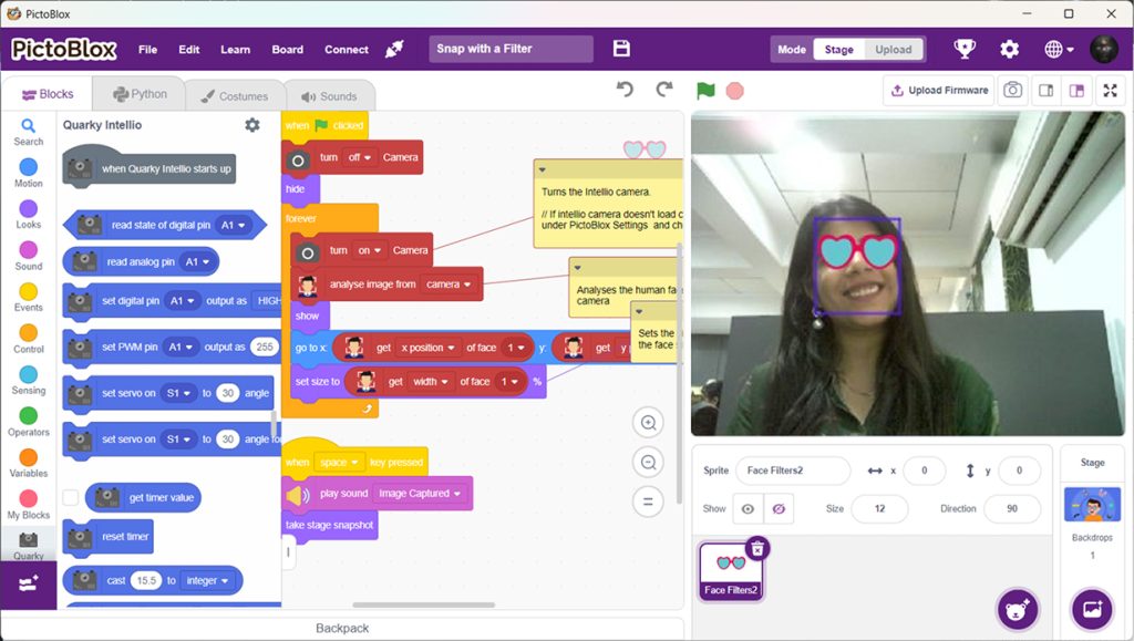 Example Run with Snap with filter
