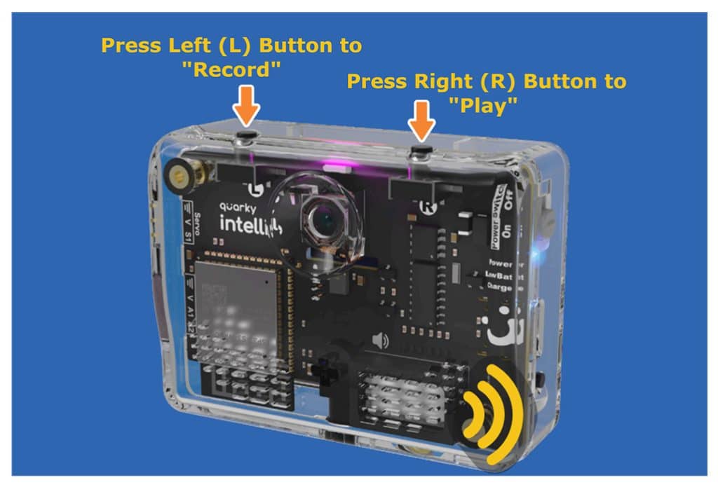 Intellio Left and Right button to Record and Play