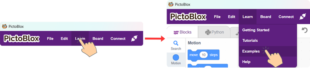 Learn and Example Click