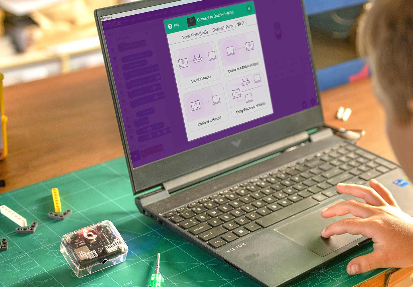 Quarky Intellio Connection Guide
