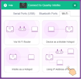 Click on Using IP Address of Intellio.