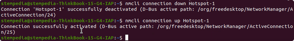For Hotspot 1 setups, run