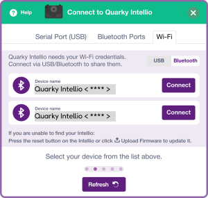 Select your Quarky Intellio
