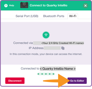 click Go to Editor in intellio as a hotspot