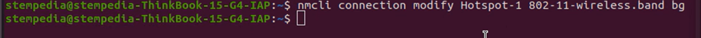 nmcli connection modify Hotspot 