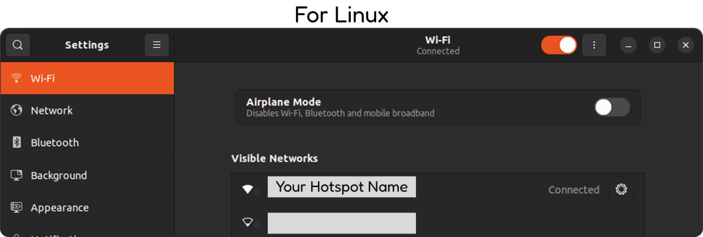 previously connected using Intellio as a Hotspot