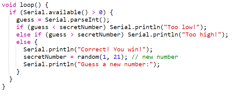 Arduino Guess the Number - Example Project