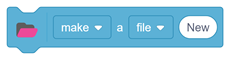 Make a file new