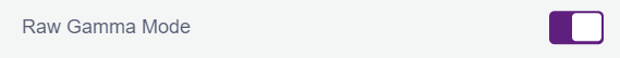 Raw Gamma Mode