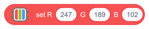 Set R, G, B