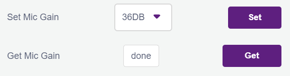 Set and Get Mic Gain