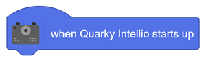 When Quarky Intellio starts up