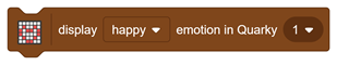 display emotions in Qaurky