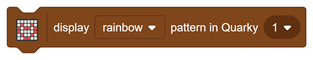 display pattern in Quarky