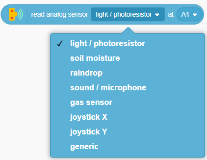 read analog sensor option 1