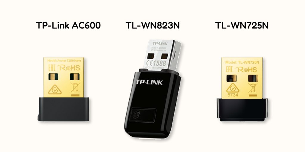 Connect the USB Wi-Fi and Bluetooth adapter names