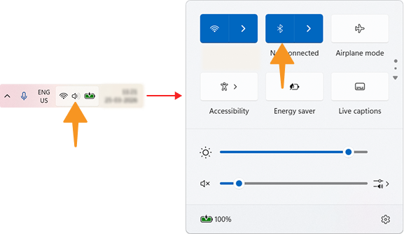 Ensure Bluetooth is enabled
