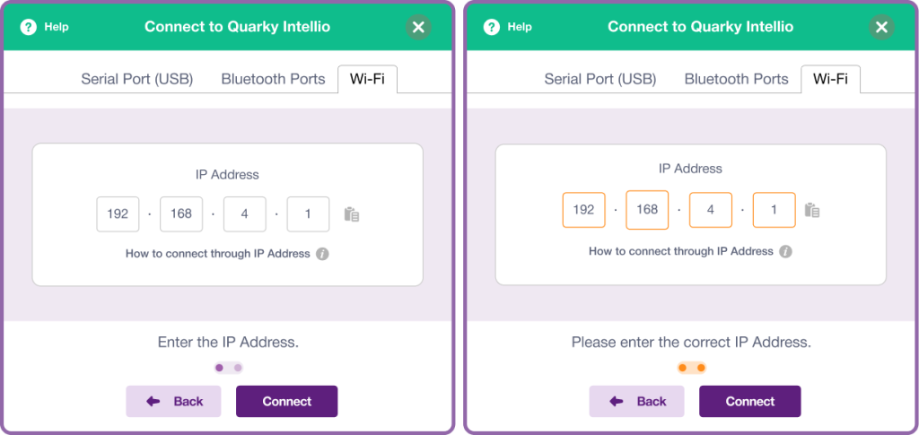 Issues in Using IP Address of Intellio
