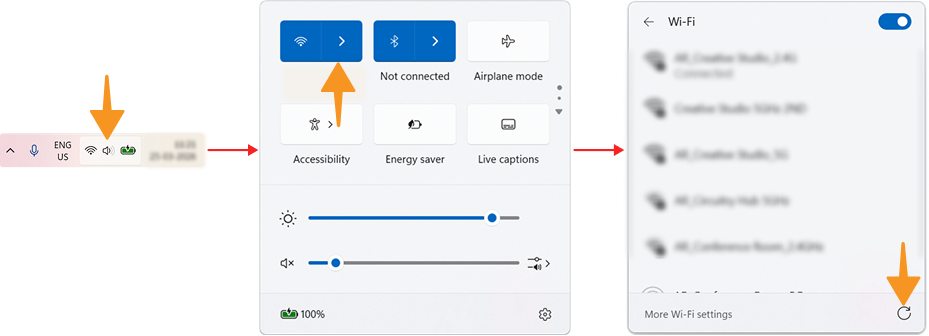 hotspot not visible in the Wi-Fi list