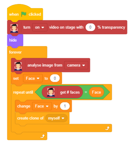 Clone Face Block Code