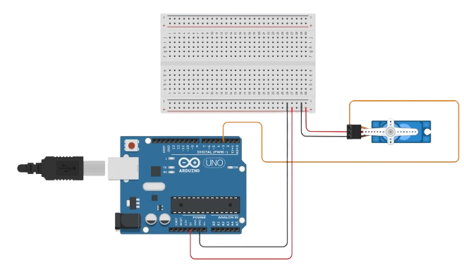 Connection - Arduino Servo Sweep
