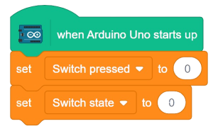 Initialize Arduino Uno and Variables