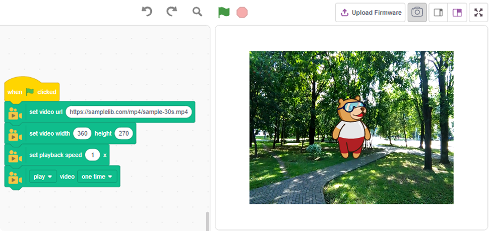 Interactive Video Player Demo output