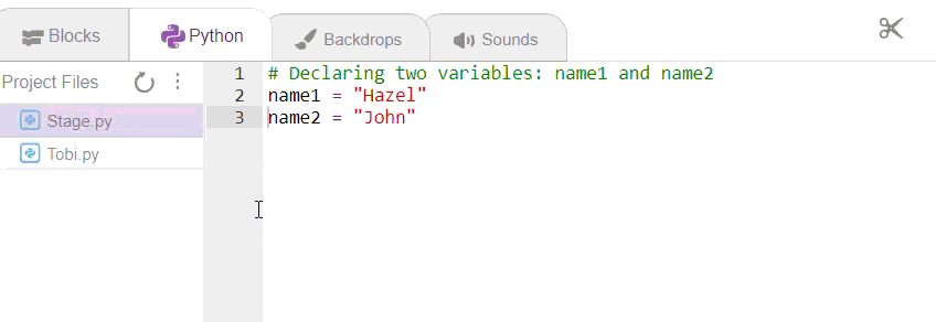 import Name 1 & Name 2