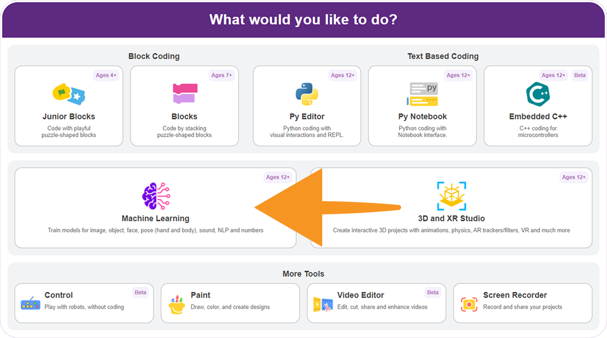 Select machine learning