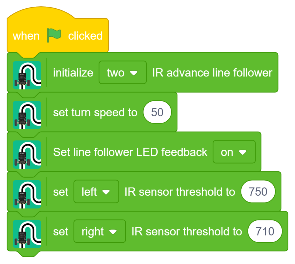 Set the Right IR Sensor Threshold
