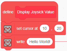 add the write() block